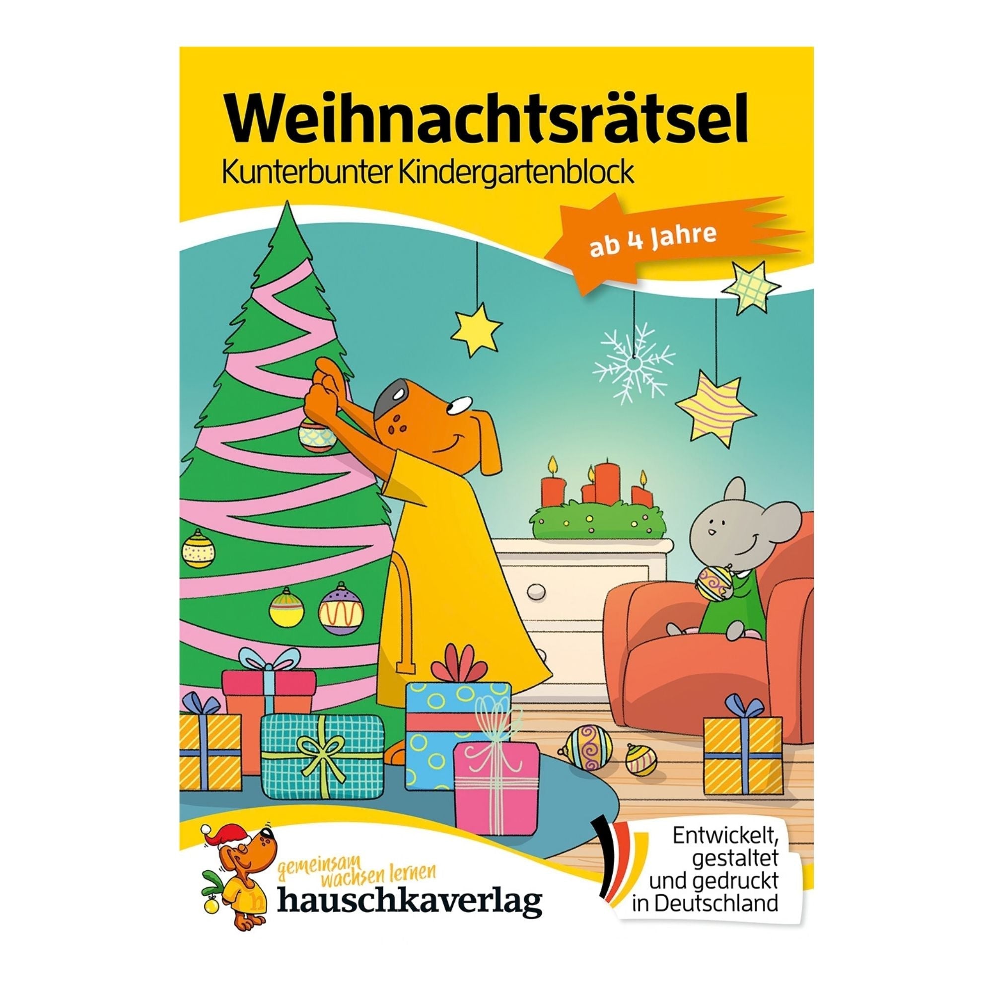 Weihnachtsrätsel ab 4 Jahre - Rätselblock Nr. 390 Hauschka Verlag - malmichbuntbest.com