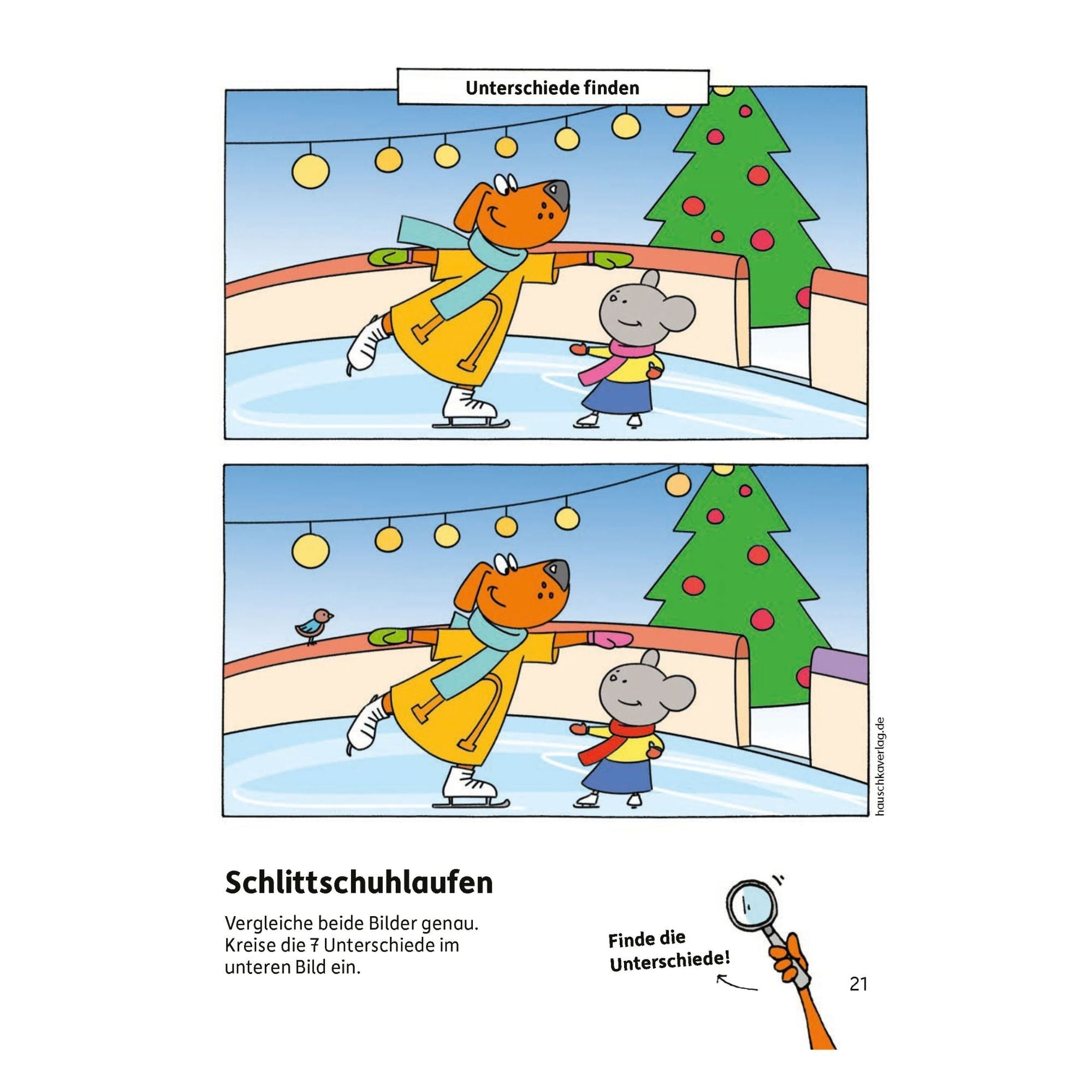Weihnachtsrätsel ab 4 Jahre - Rätselblock Nr. 390 Hauschka Verlag - malmichbuntbest.com