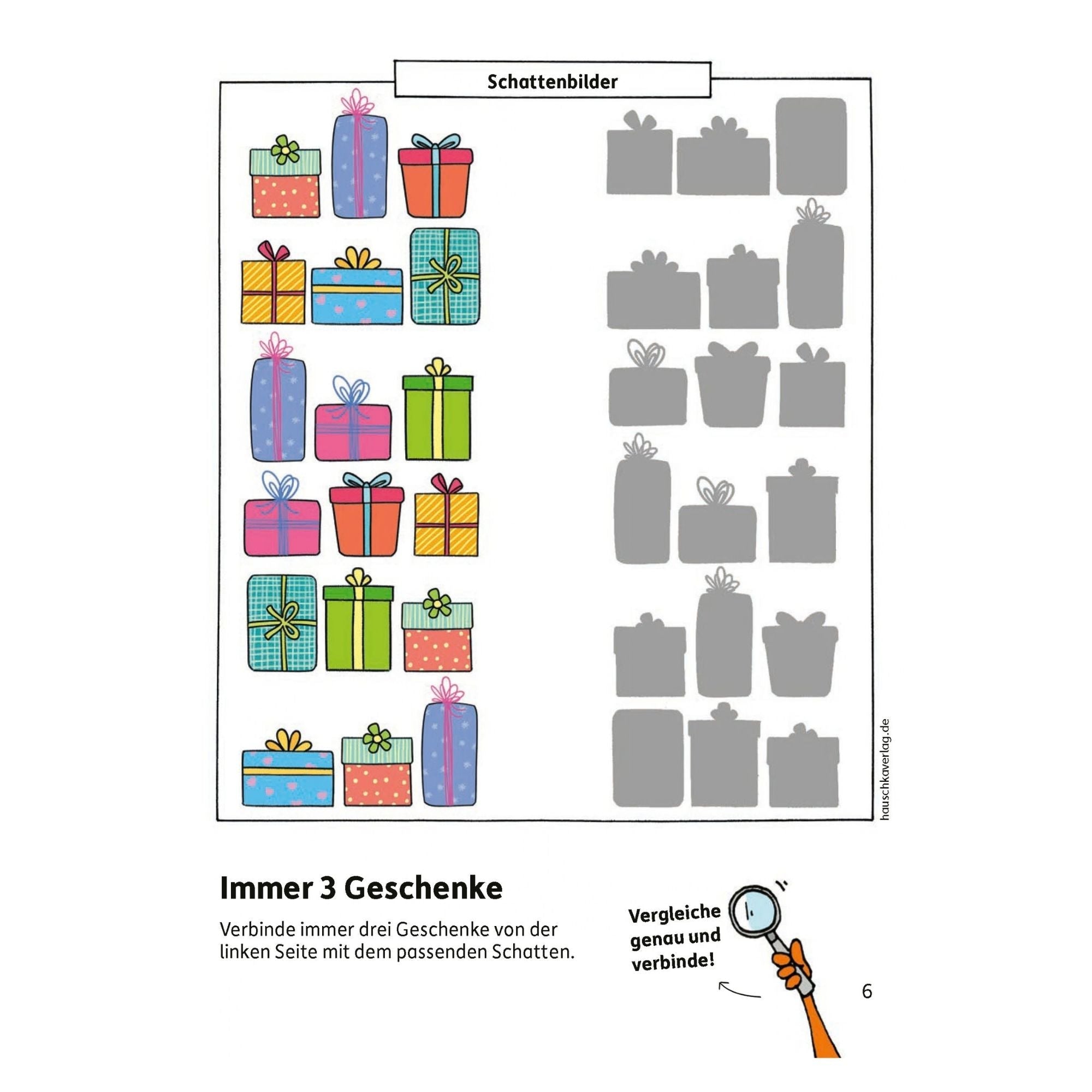 Weihnachtsrätsel ab 5 Jahre - Rätselblock Nr. 391 Hauschka Verlag - malmichbuntbest.com