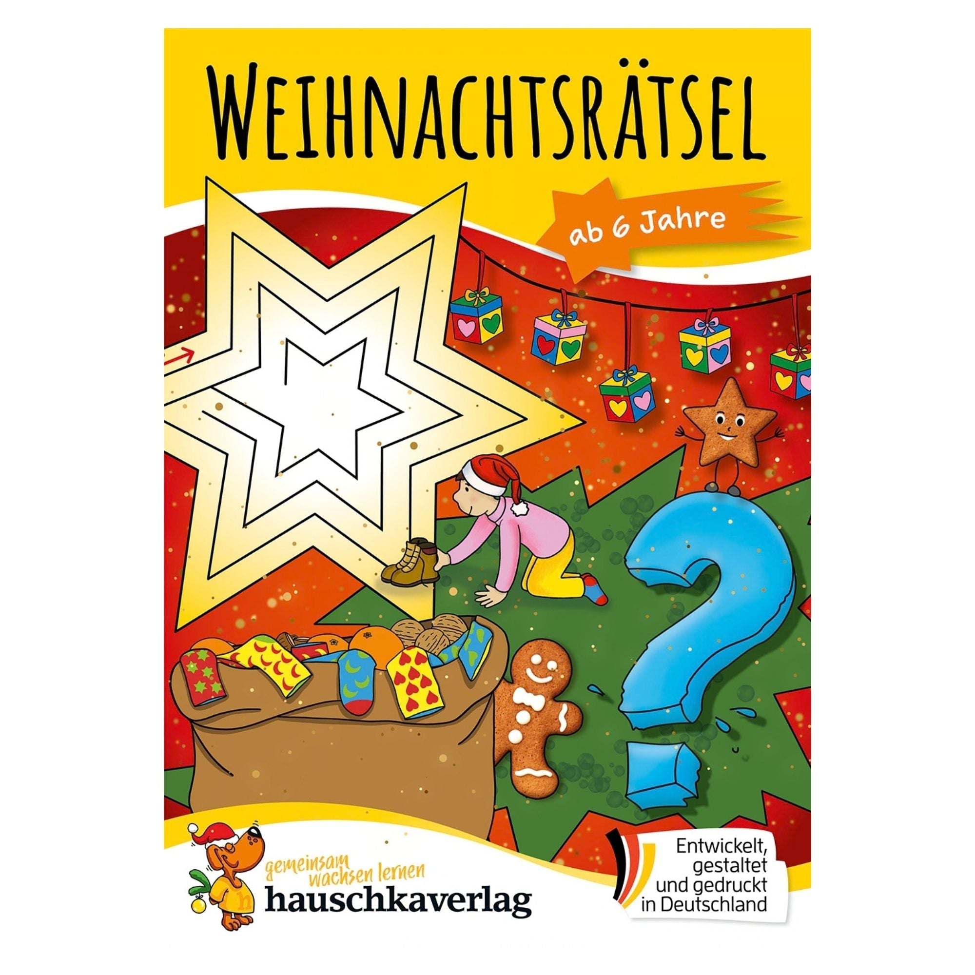 Weihnachtsrätsel ab 6 Jahre - Rätselblock Nr. 370 Hauschka Verlag - malmichbuntbest.com