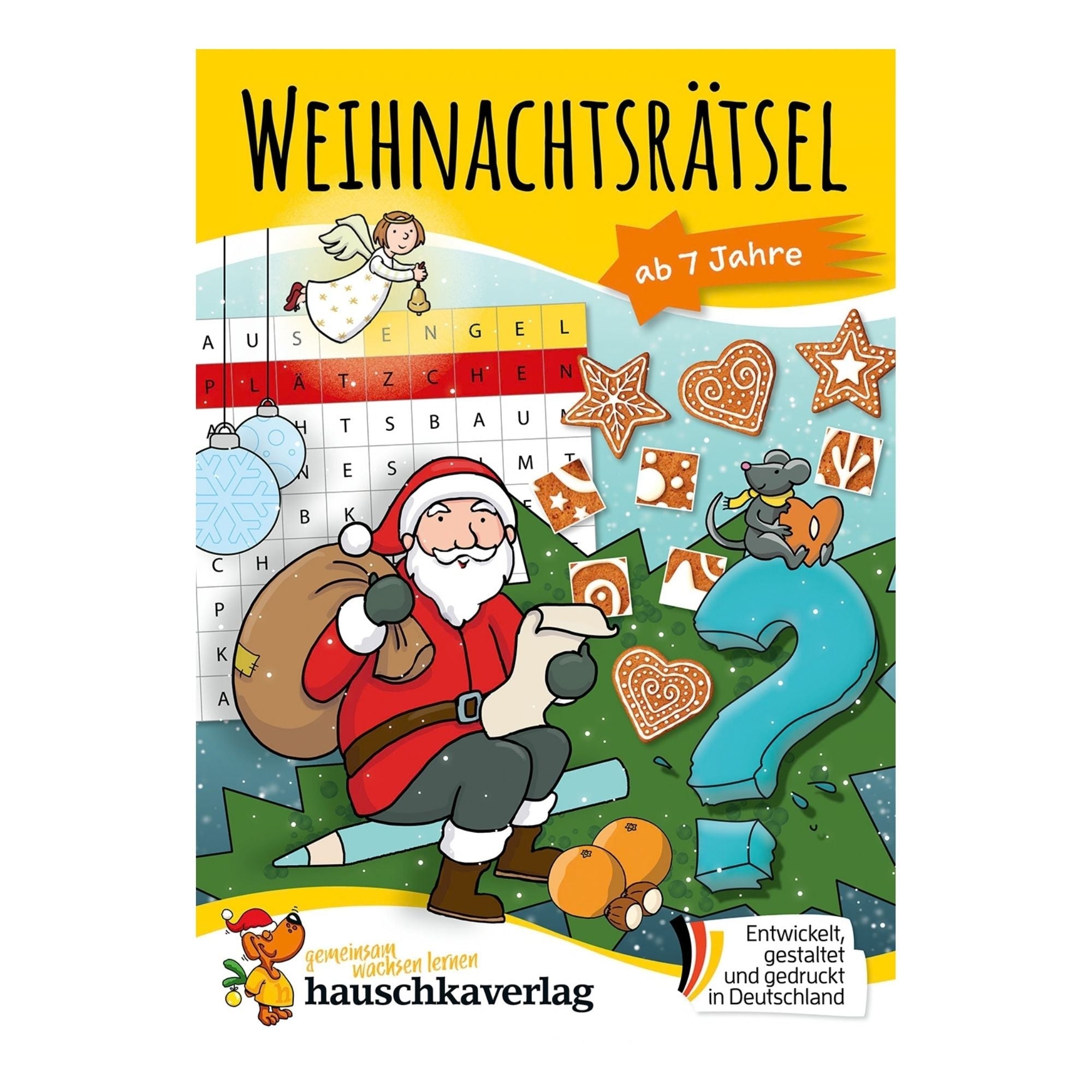 Weihnachtsrätsel ab 7 Jahre - Rätselblock Nr. 371 Hauschka Verlag - malmichbuntbest.com