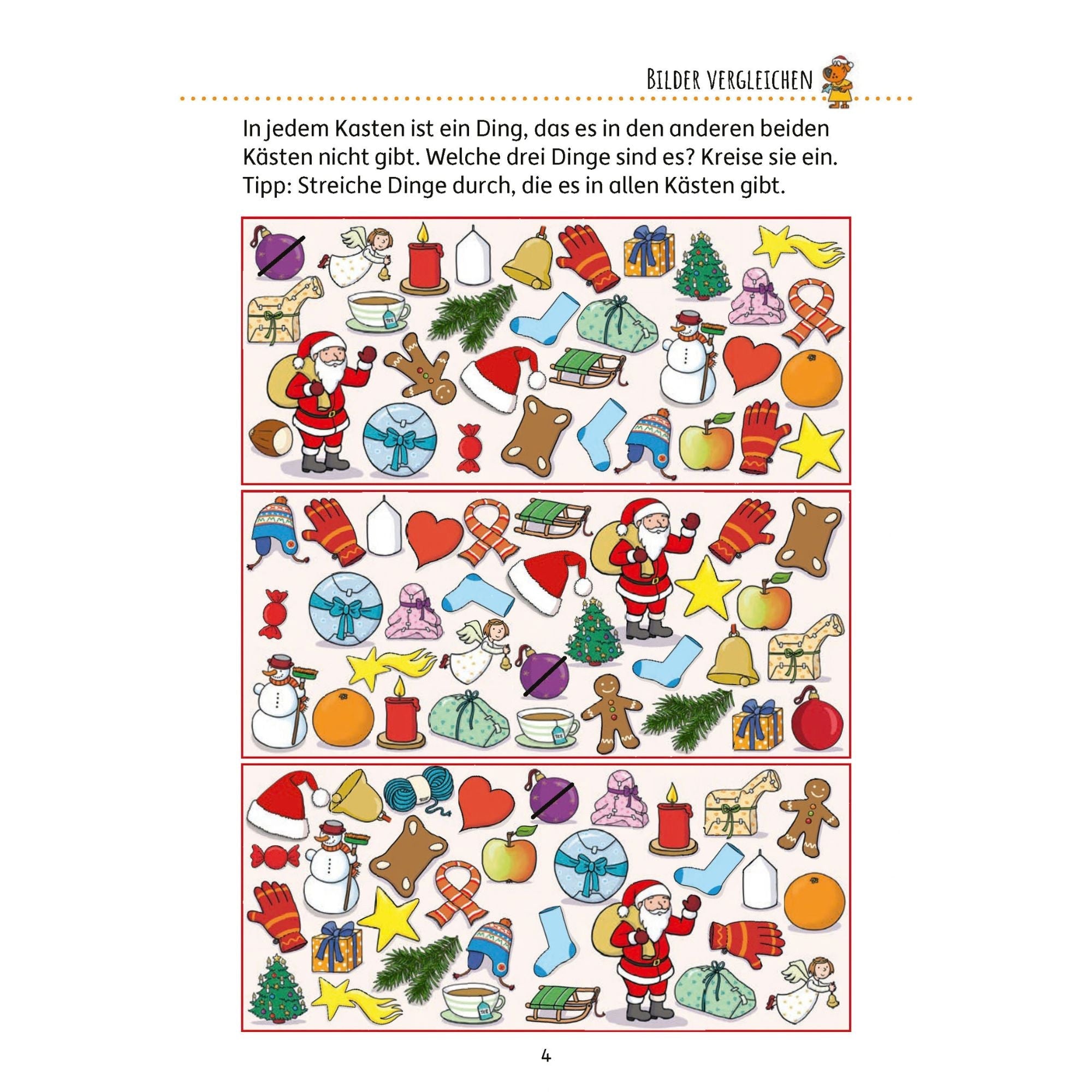 Weihnachtsrätsel ab 8 Jahre - Rätselblock Nr. 372 Hauschka Verlag - malmichbuntbest.com