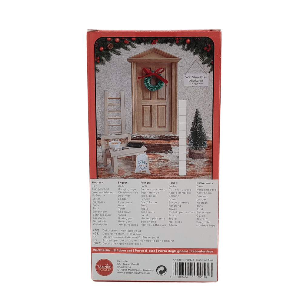Wichteltür "Weihnachtsbäckerei" OBILO - malmichbuntbest.com