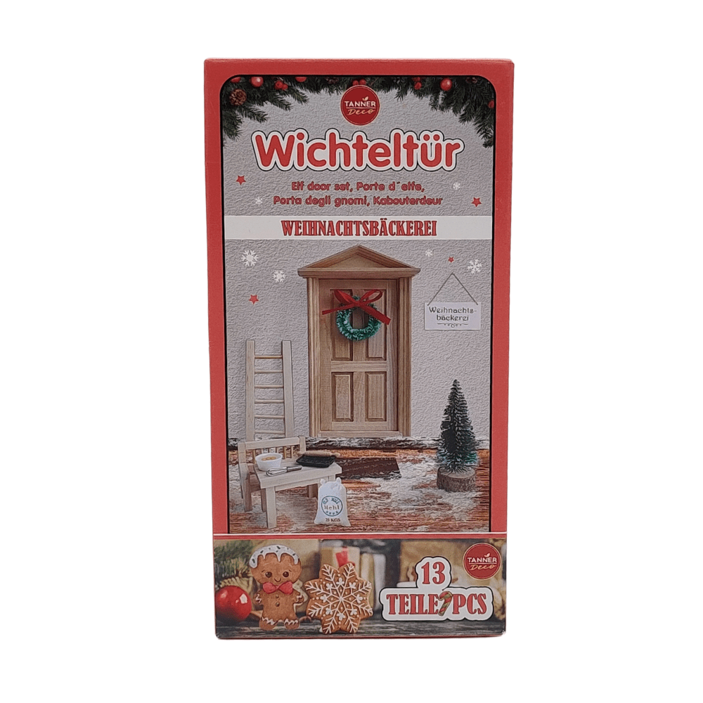 Wichteltür "Weihnachtsbäckerei" OBILO - malmichbuntbest.com