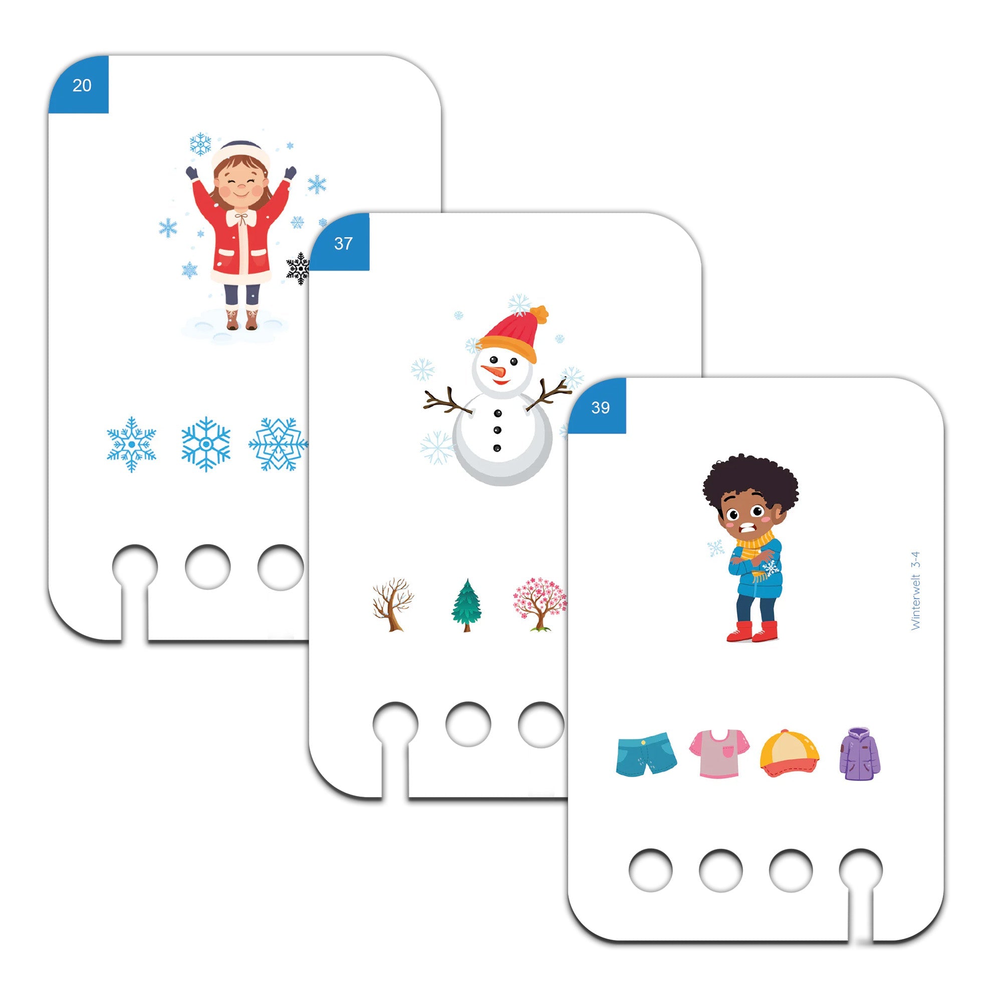 Winterwelt - Übungen für den Lochkasten Lernspielverlag - malmichbuntbest.com