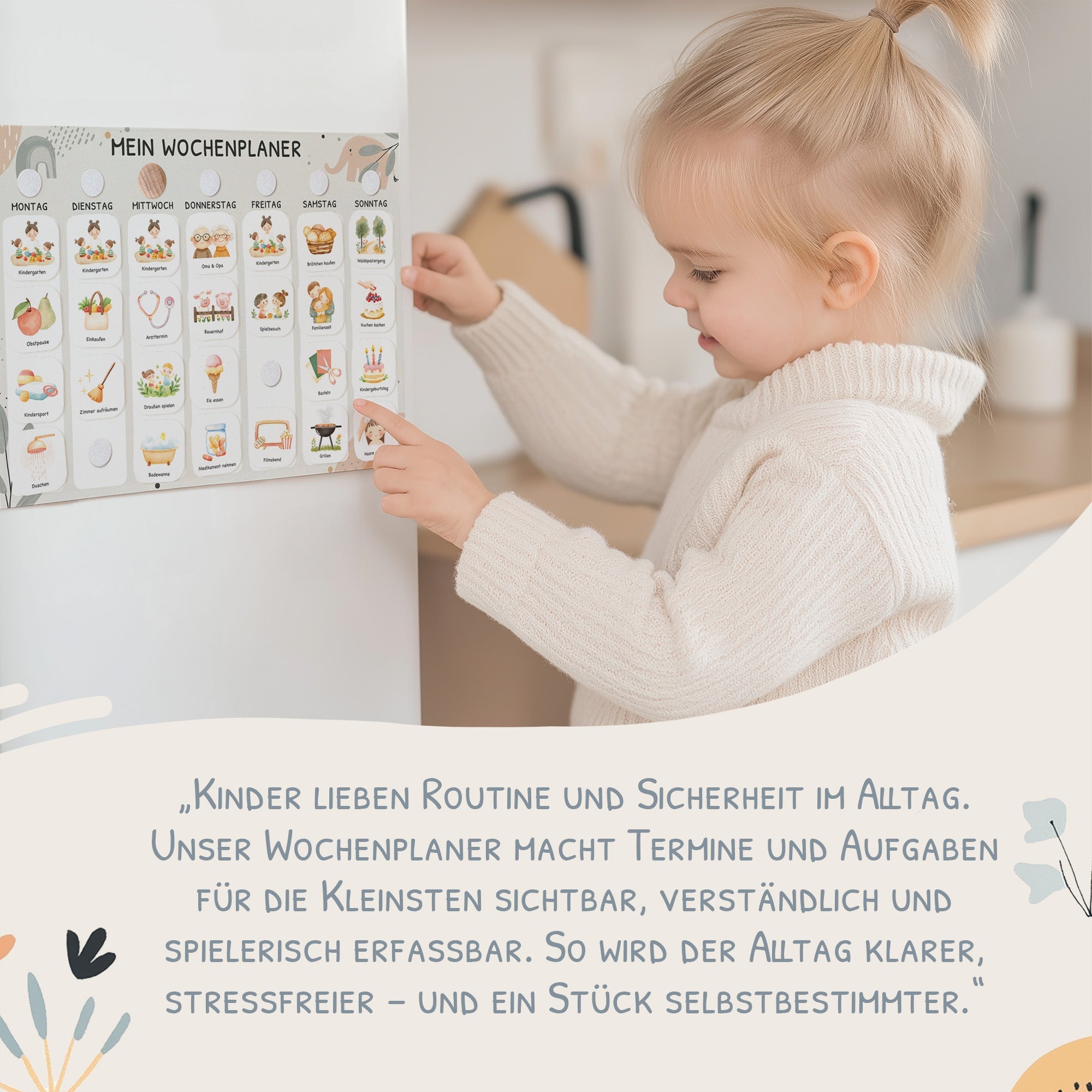 Wochenplaner Kinder - Motiv Little Elephant Jeka - malmichbuntbest.com