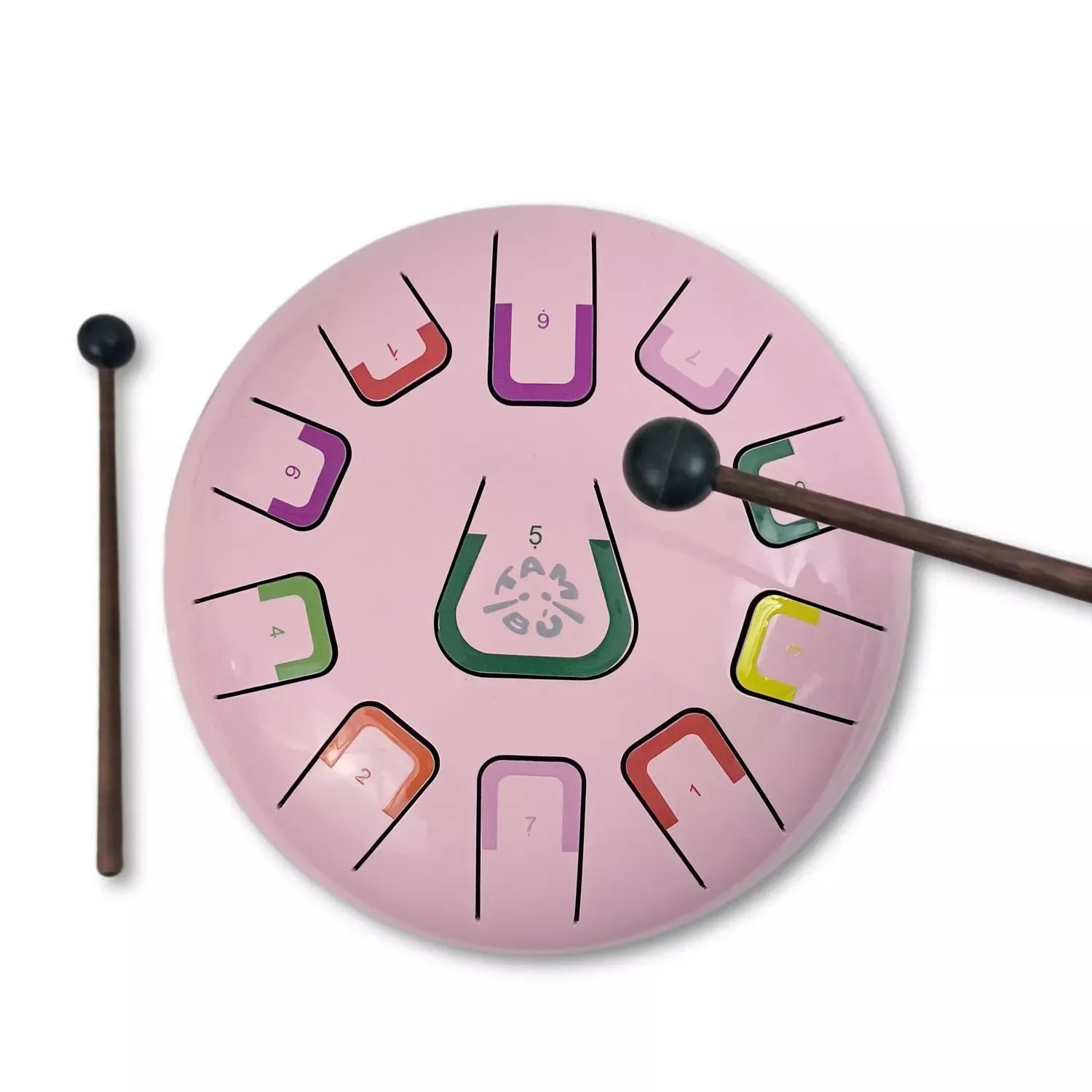 Zungentrommel Tambu Steel Drum - Tambú 8"/20 cm - Coral reef (Matt Pink) JuegaConmigo - malmichbuntbest.com