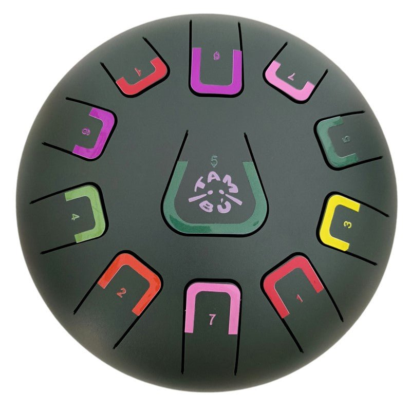 Zungentrommel Tambu Steel Drum - Wild Jungle (Jungle Green) JuegaConmigo - malmichbuntbest.com