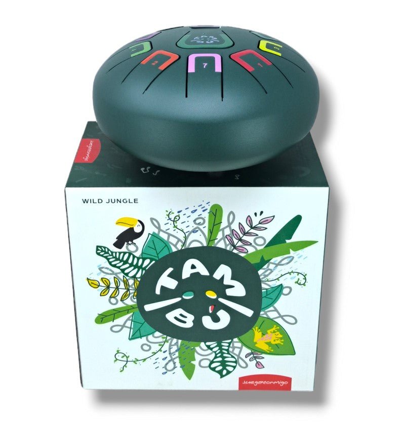 Zungentrommel Tambu Steel Drum - Wild Jungle (Jungle Green) JuegaConmigo - malmichbuntbest.com